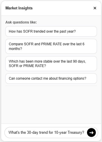 Market Insights Assistant preview